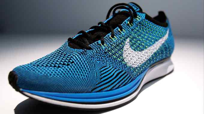 A shoe made with Nike’s flyknit technology