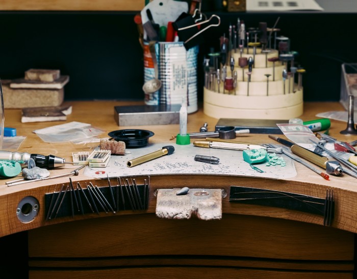 A jeweller’s workbench at Chaumet