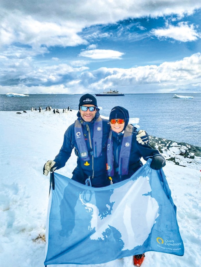 Wakeley and Hugh Morrison reach the seventh continent of Antarctica