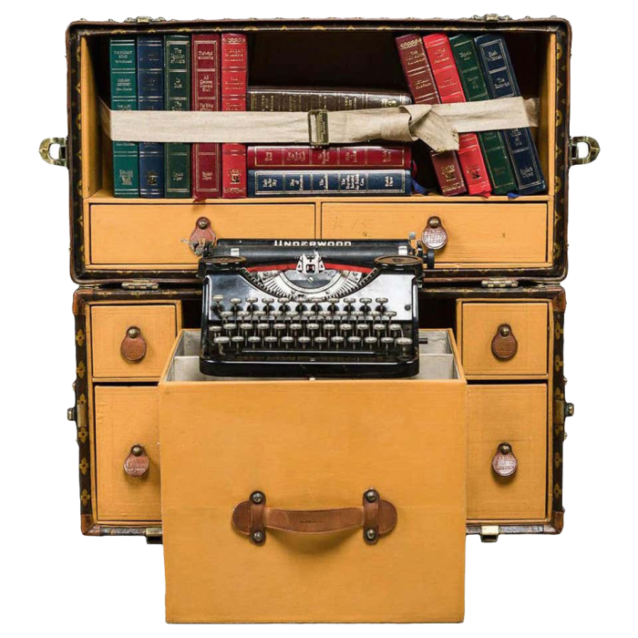 Underwood in a Louis Vuitton trunk, £42,595, from 1stdibs
