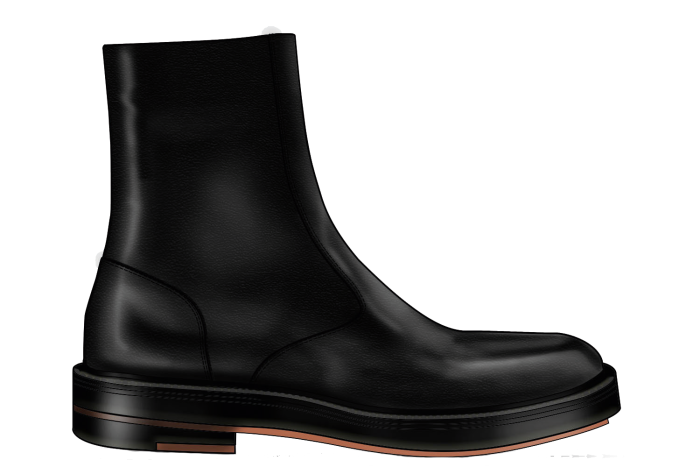 Paul Smith black leather rainer boots, £595