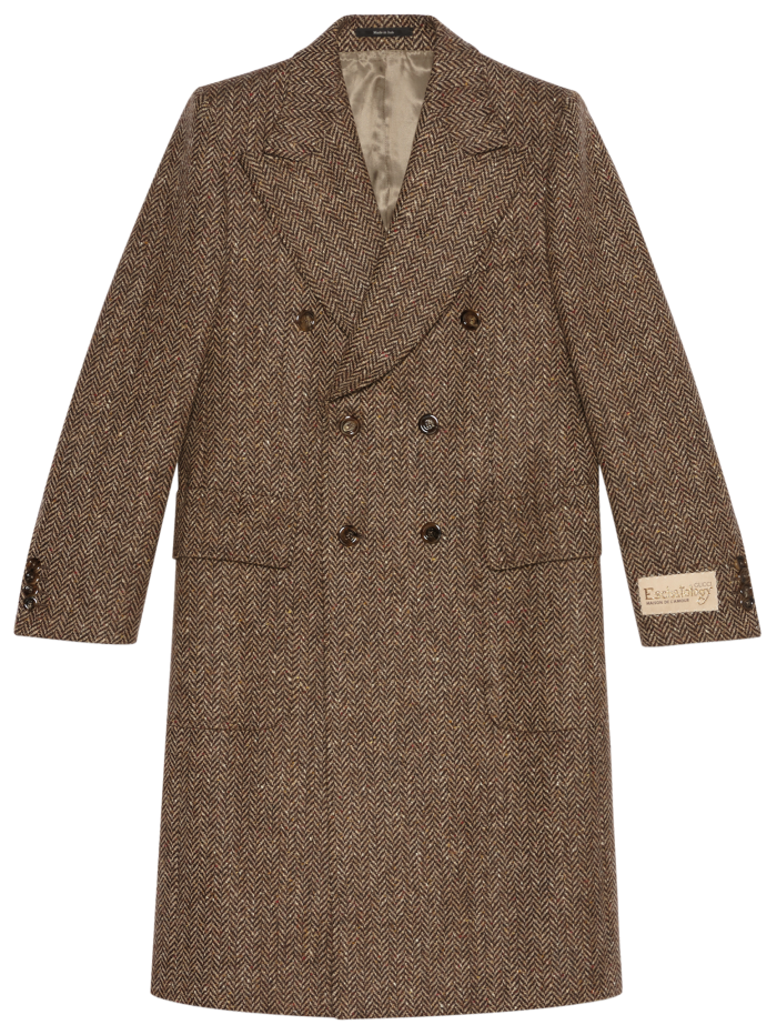 Gucci herringbone wool coat