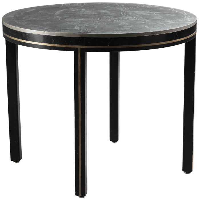 1930 pewter-topped Uno Åhren Table table by Björn Trägårdh, sold for £24,000