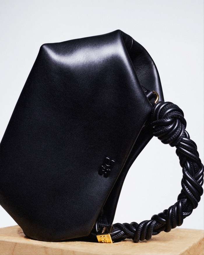 Ganni certified recycled-leather Bou bag, £345