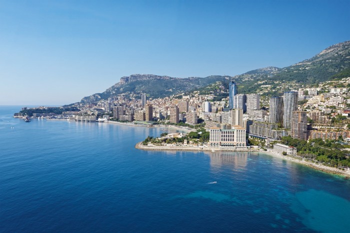 Aerial view of Bay House in Monaco