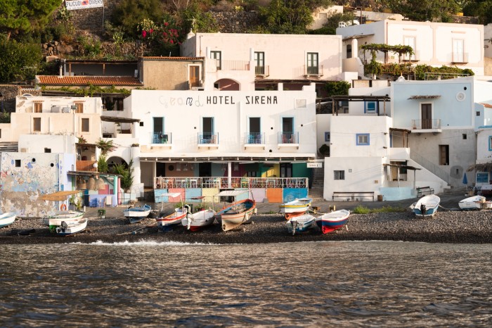 The La Sirena hotel on Filicudi