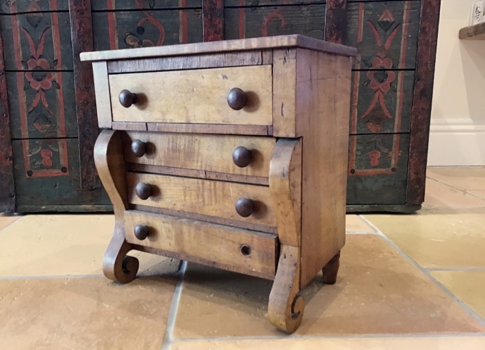 A dolls’ chest of drawers made in 1847 and passed down to French