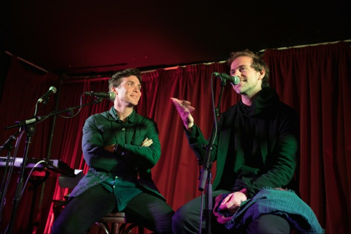Cillian Murphy interviewing Bryce Dessner at Songs From a Safe Harbour