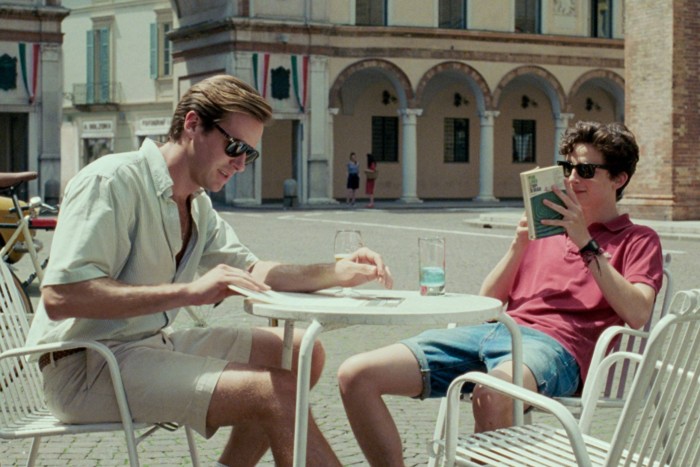 Armie Hammer and Timothée Chalamet in 2017’s Call Me By Your Name