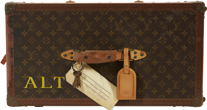 Louis Vuitton monogram canvas and gold wardrobe trunk, estimate $5,000-$7,000