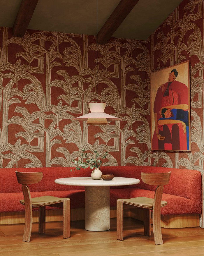 Arte presents a new collection of wallpapers inlaid or embroidered with rattan and raffia