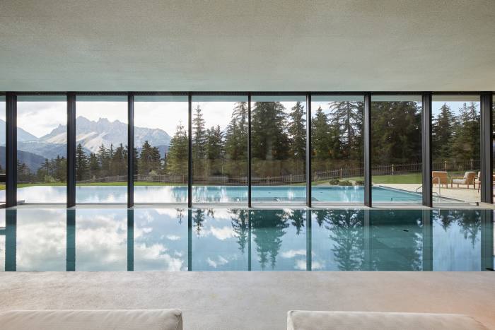 The emphasis is on Alpine botanicals at the spa