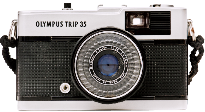 1970s Olympus Trip 35 compact “point and shoot”, from about £85