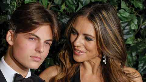 Elizabeth Hurley and her son Damian, who lost out on a large inheritance after a court challenge