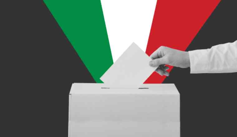 Promotional image for the event 'Italy’s 2022 election' presented by FT Live