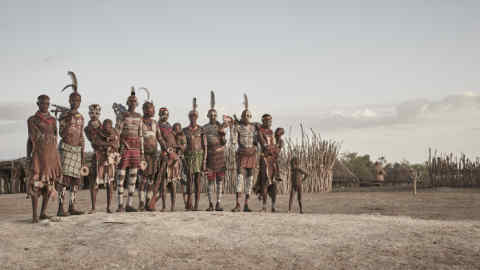 Karo tribespeople in Dus, a village in the Omo Valley of southern Ethiopia, in September 2017. A sustainable travel venture is working to build mutually beneficial exchanges between tourists and the local peoples of this dry savanna land where a series of dams is threatening to upend traditional tribal life. (Andy Haslam/The New York Times)
Credit: New York Times / Redux / eyevine

For further information please contact eyevine
tel: +44 (0) 20 8709 8709
e-mail: info@eyevine.com
www.eyevine.com