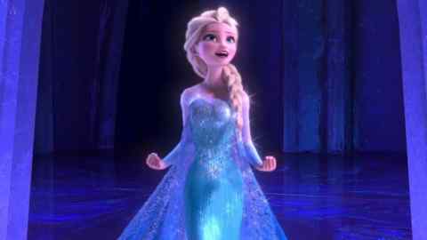Elsa sings 'Let it Go' in the 2013 Disney hit 'Frozen'