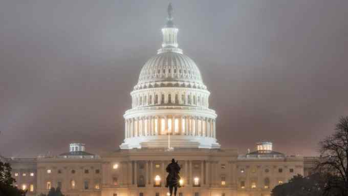 The U.S. Capitol Building in Washington is shrouded in fog early in the morning Tuesday, Nov. 6, 2018 on Election Day in the U.S. (AP Photo/J. David Ake)