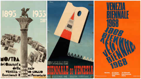 Archive posters taken from the Venice Biennale archive.
Courtesy of La Biennale di Venezia.
