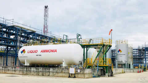Liquid ammonia storage Used in food production.; Shutterstock ID 766842277