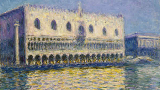 X9385 Claude Monet The Doge's Palace (Le Palais ducal), 1908 Oil on canvas 81 × 99.1 cm © Brooklyn Museum of Art, New York Gift of A. Augustus Healy 20.634