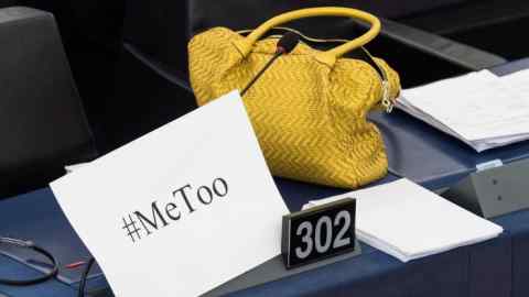 The #MeToo social media campaign encourages women to share experiences of sexual harassment