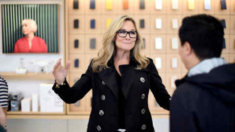 Former Burberry chief executive Angela Ahrendts is leaving Apple after five years as senior vice president of retail and online stores,