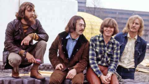 Creedence Clearwater Revival in 1968, with John Fogerty third from left