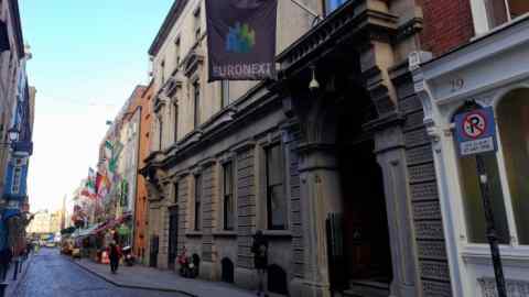 Euronext (formerly Irish Stock Exchange ) building - 28 Anglesea St Temple Bar in Dublin - supplied by Euronext