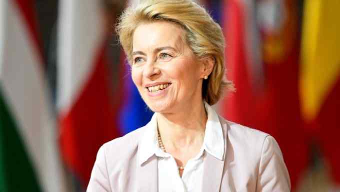 European Commission president-elect Ursula Von der Leyen arrives for the second day of the European Union leaders summit dominated by Brexit, in Brussels, Belgium October 18, 2019. REUTERS/Piroschka van de Wouw