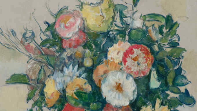 PAUL CÉZANNE
Fleurs dans un pots d'olives, 1880–1882
Oil on canvas
26 3/4 x 22 7/16 in
68 x 57 cm