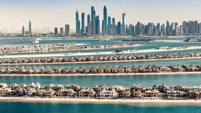 The Palm Jumeirah in Dubai