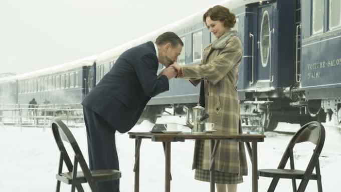 Kenneth Branagh and Daisy Ridley in 'Murder on the Orient Express'