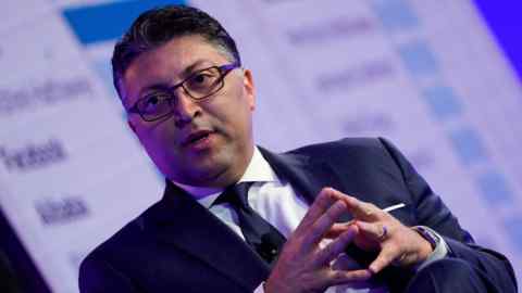 Makan Delrahim, assistant Attorney General, Antitrust Division, U.S. Department of Justice speaks at the WSJTECH live conference in Laguna Beach, California, U.S. October 22, 2019. REUTERS/ Mike Blake