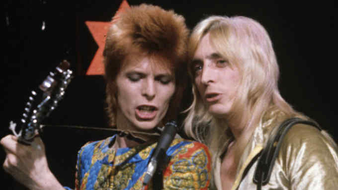 David Bowie (left) and Mick Ronson