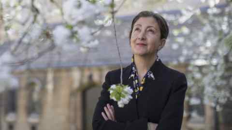 Ingrid Betancourt, Former Columbian presidential candidate who was captured and held hostage by the FARC for 6 and half years. Photograph in Oxford for Work and Careers.
