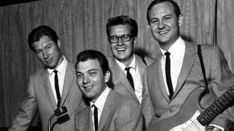The Crickets in 1964, with Sonny Curtis far right
