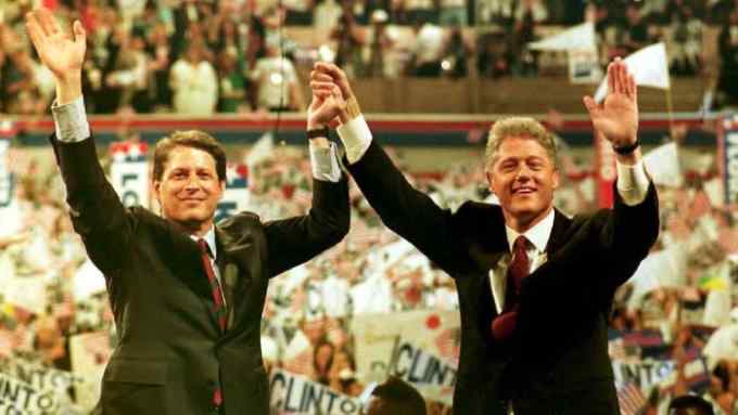 'Give Al Gore and I a chance': is this grammatical contruction wrong? It was used by Bill Clinton on the campaign trail in 1992
