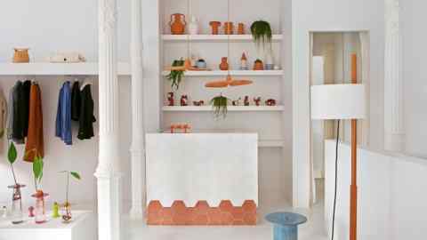 Ceramics and clothing in Llop, Madrid