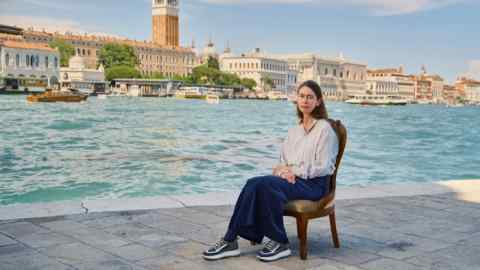 Celia Paul on the Punta della Dogana in Venice
