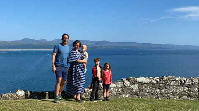 HTSI deputy editor Beatrice Hodgkin on holiday with her family at Castell Cricieth in Wales