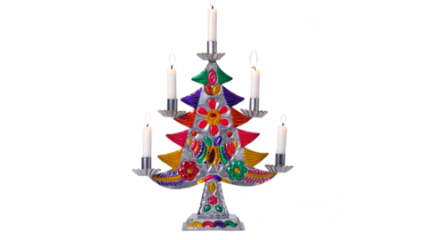 Christmas tree candelabra