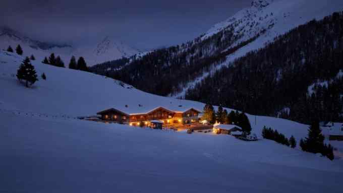 The Berghuus Radons chalet is set nearly 2,000 metres above sea level in the stunning Val Nandro