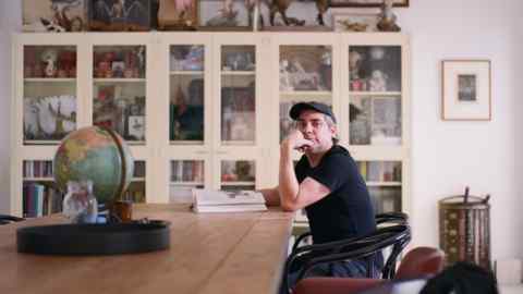 Hernan Bas in his Miami studio