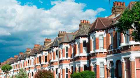 Terraced housing in Clapham, London