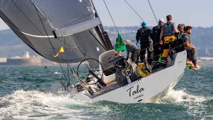 David Collins’s Botin-designed 52-footer Tala was the top British finisher in the 2019 Rolex Fastnet Race