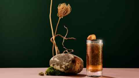 The whisky highball infused with coffee grounds served at the American Bar at Gleneagles Hotel in the Scottish Highlands