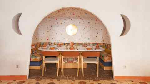 A dining alcove at Montesol Experimental Ibiza