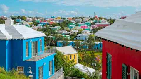 Colourful houses in Bermuda