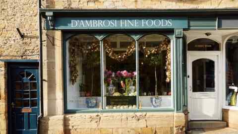 Exterior of D’Ambrosi Fine Foods, Stow-on-the-Wold